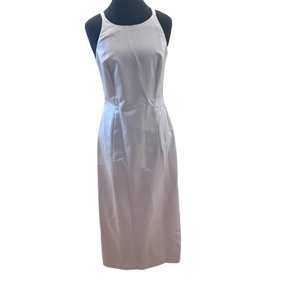 Vintage 1995 Laundry by Shelli Segal Champagne Pink Satin Gown Maxi Size 10 - Picture 1 of 15
